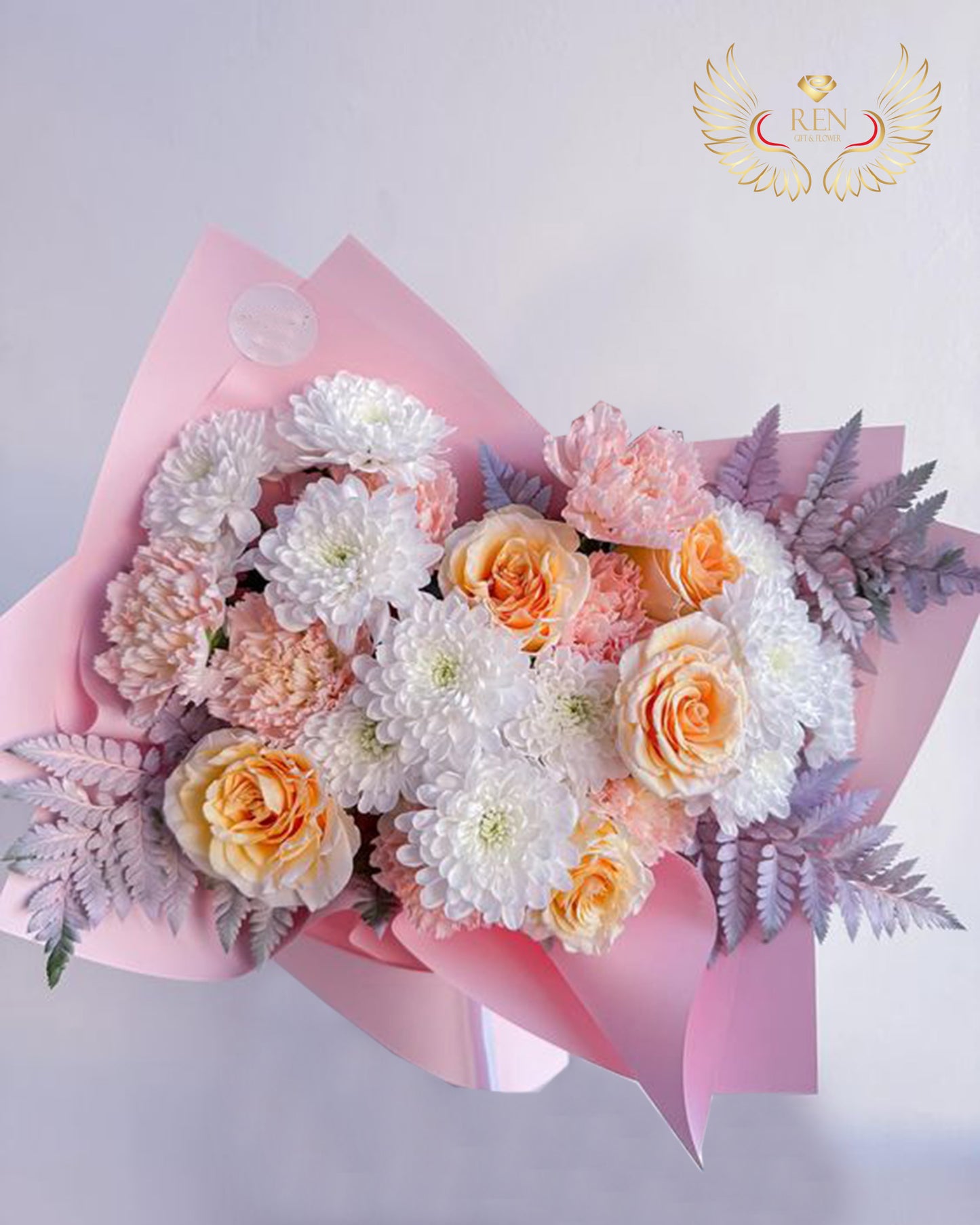 Rose mix Carnation and Chrysanthemums Bouquet