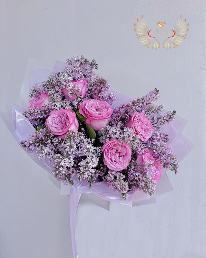 Roses, Syringa Mix Bouquet