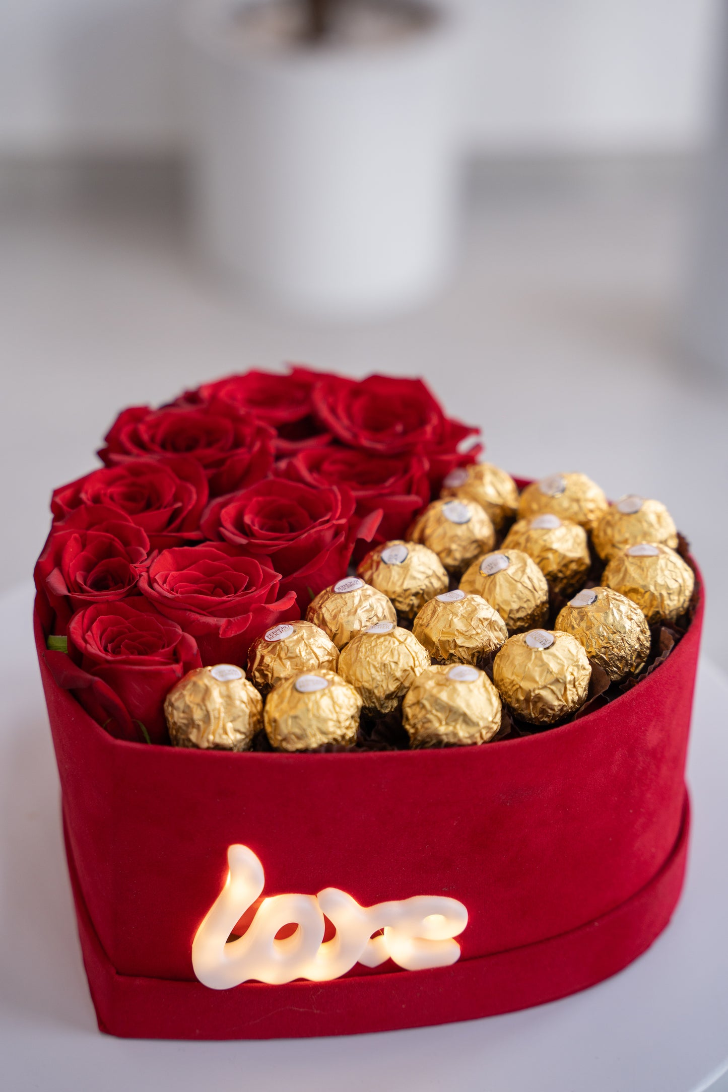 Heart Arrangement with Ferrero Rocher