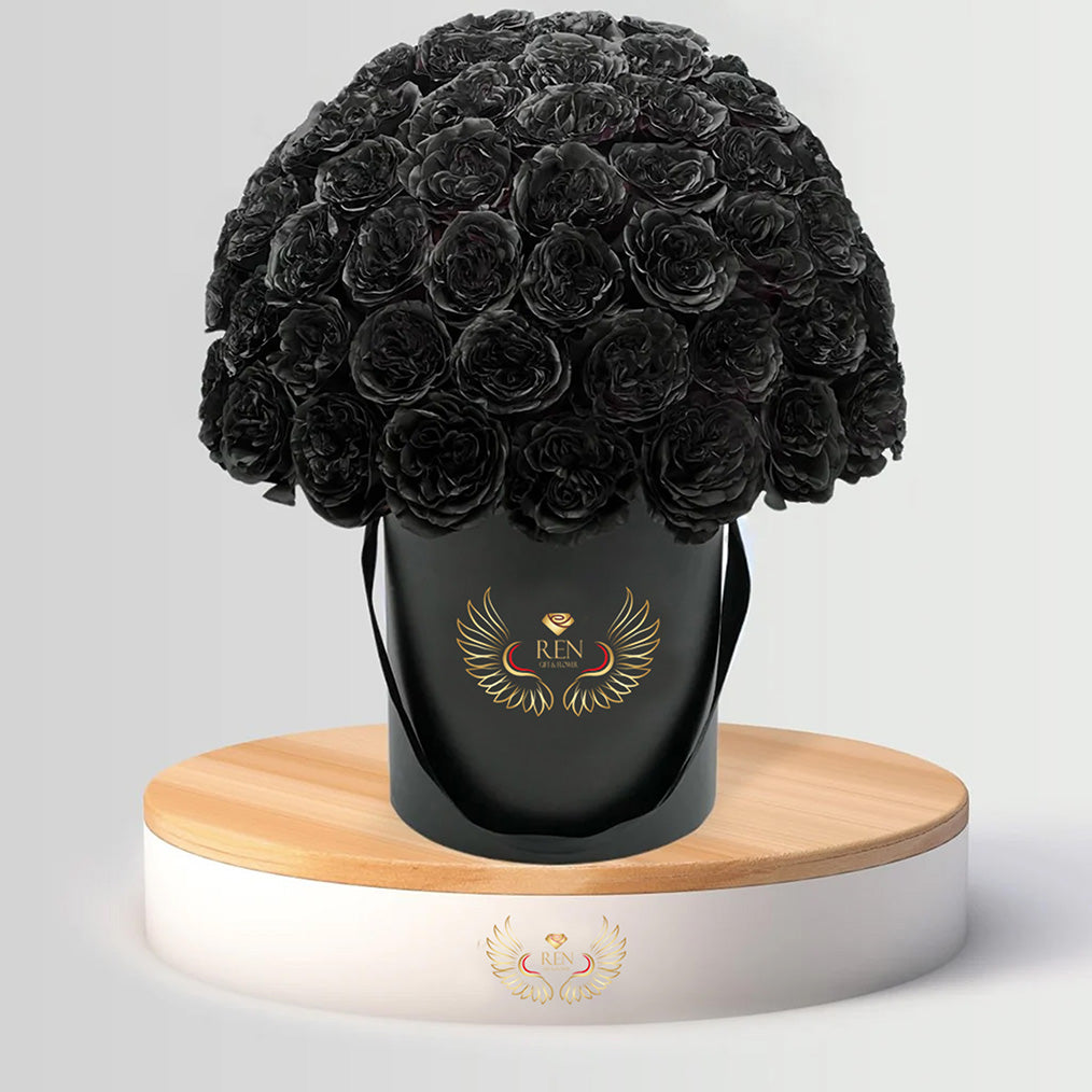 Black Rose Arrangement