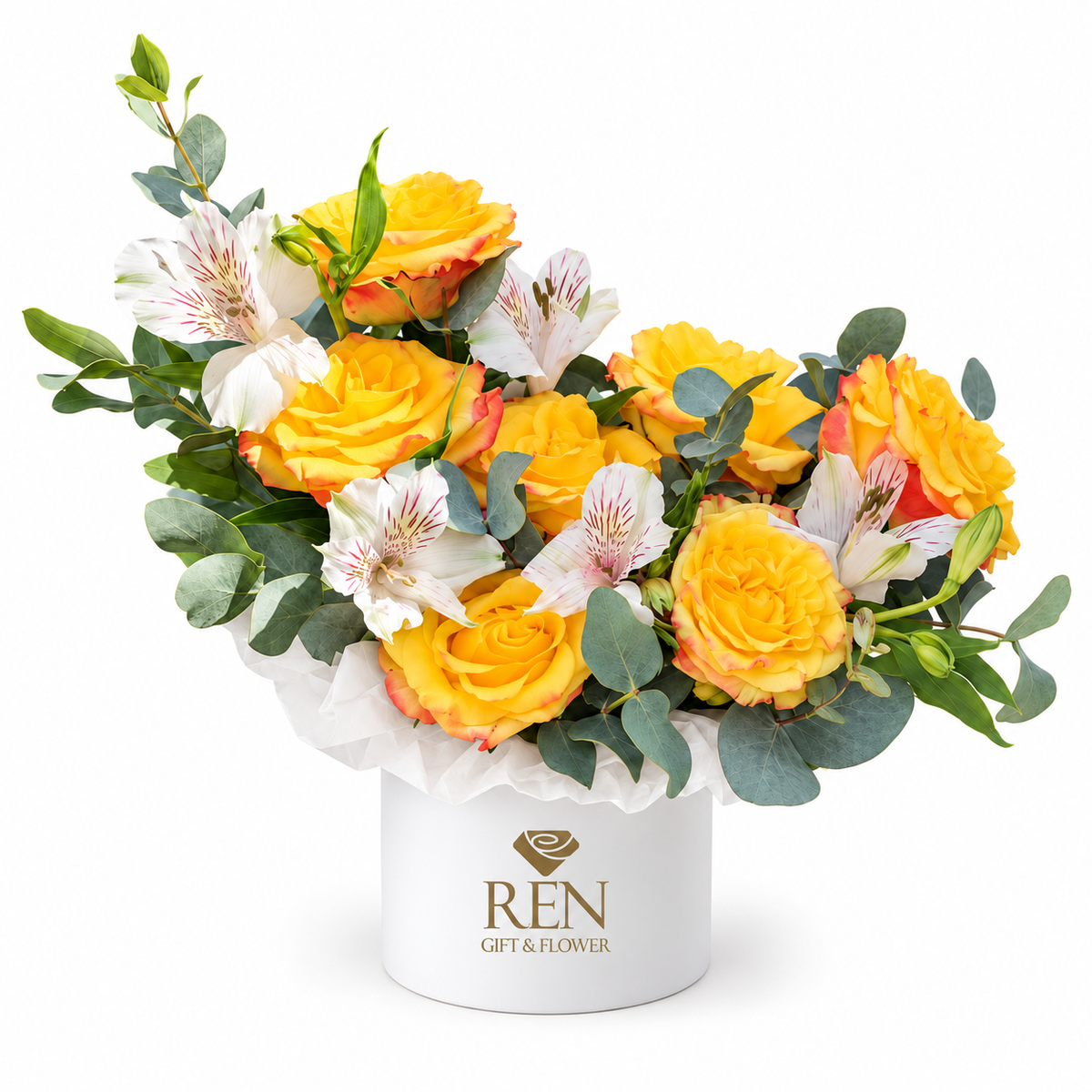 Citrine Garden Hatbox