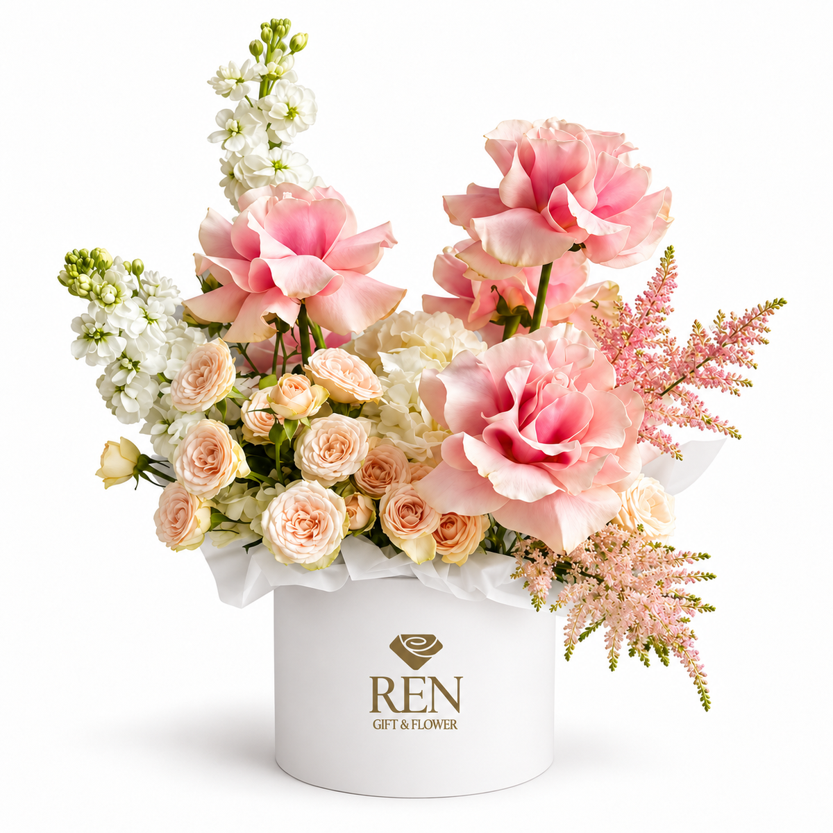 Opaline Blush Hatbox