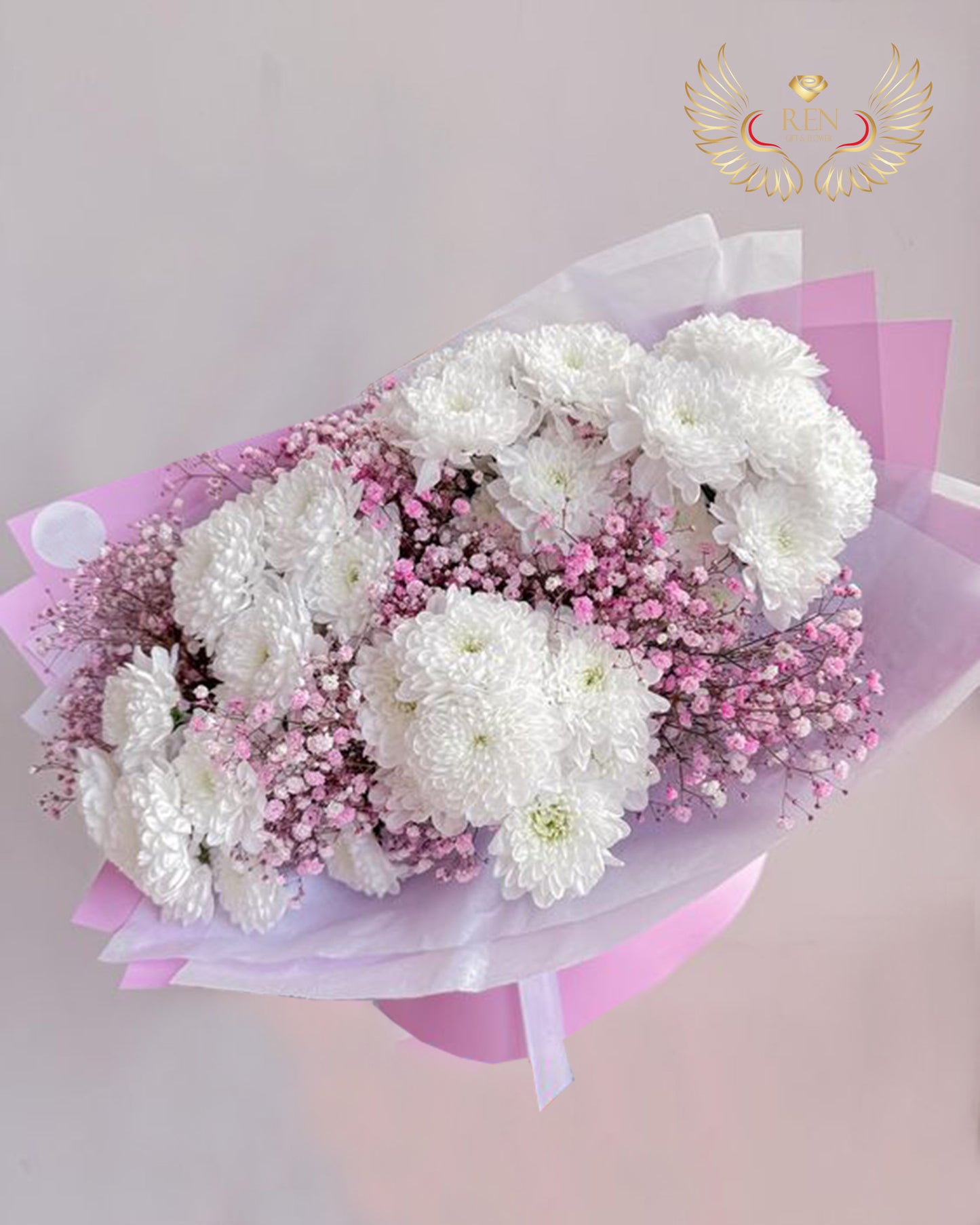 Chrysanthemums, Gypso mix Bouquet