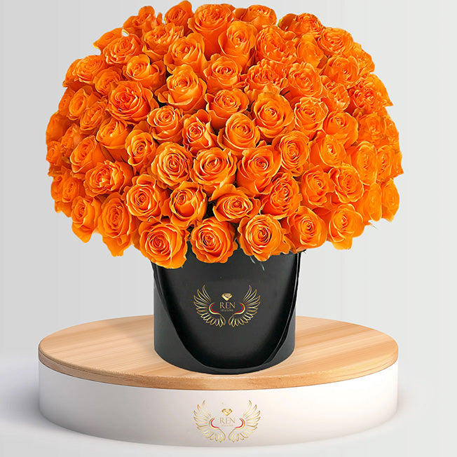 Orange Rose Arrangement