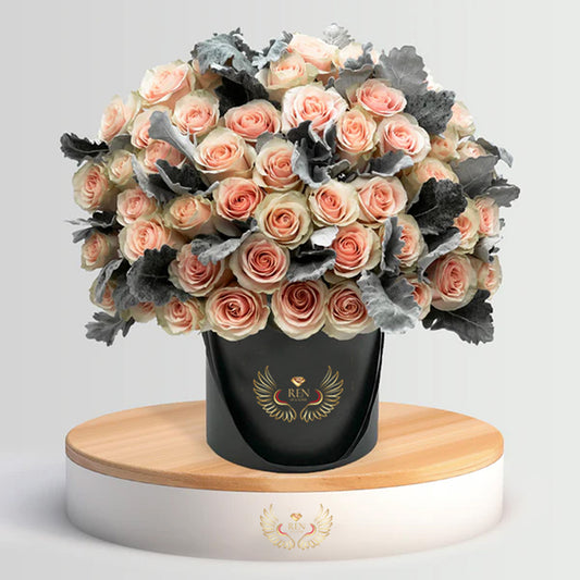 Peach Rose Arrangement